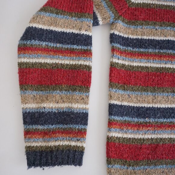 Vintage Croft & Barrow Stripe Knit Button Front Cabincore Grandpa Sweater M - Picture 8 of 10